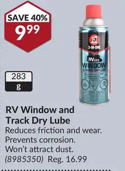 Princess Auto RV Window and Track Dry Lube offer