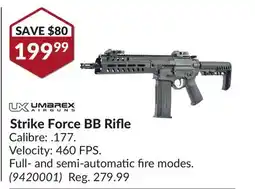 Princess Auto Strike Force BB Rifle offer