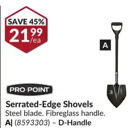 Princess Auto Serrated-Edge Shovels offer