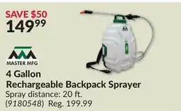 Princess Auto 4 Gallon Rechargeable Backpack Sprayer offer