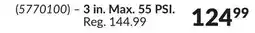 Princess Auto 3 in. Max. 55 PSI offer