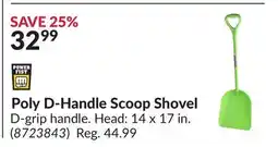 Princess Auto Poly D-Handle Scoop Shovel offer