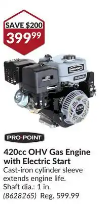 Princess Auto 420cc OHV Gas Engine with Electric Start offer