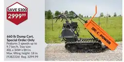 Princess Auto 660 lb Dump Cart, Special Order Only offer