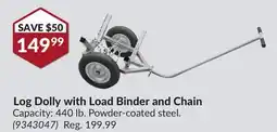 Princess Auto Log Dolly with Load Binder and Chain offer