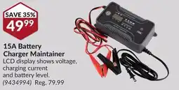 Princess Auto 15A Battery Charger Maintainer offer