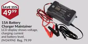 Princess Auto 15A Battery Charger Maintainer offer