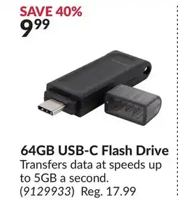 Princess Auto 64GB USB-C Flash Drive offer
