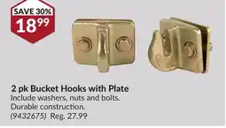 Princess Auto 2pk Bucket Hooks with Plate offer