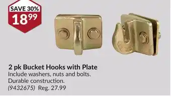 Princess Auto 2pk Bucket Hooks with Plate offer