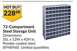 Princess Auto 72-Compartment Steel Storage Unit offer