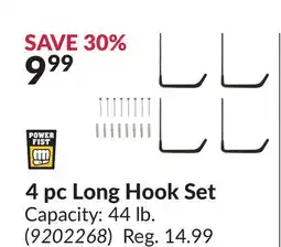 Princess Auto 4pc Long Hook Set offer