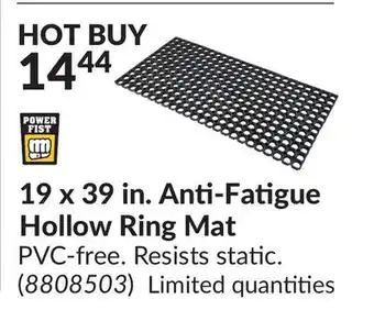 Princess Auto 19x39 in. Anti-Fatigue Hollow Ring Mat offer