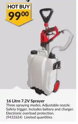 Princess Auto 16 Litre 7.2V Sprayer offer