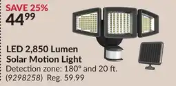 Princess Auto LED 2,850 Lumen Solar Motion Light offer