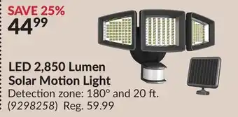 Princess Auto LED 2,850 Lumen Solar Motion Light offer