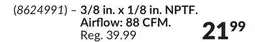 Princess Auto 3/8 in. x 1/8 in. NPTF. Airflow: 88 CFM offer