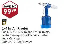 Princess Auto 1/4 in. Air Riveter offer