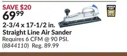 Princess Auto 2-3/4x17-1/2in. Straight Line Air Sander offer
