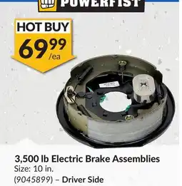 Princess Auto 3,500 lb Electric Brake Assemblies offer