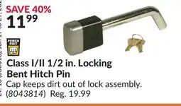 Princess Auto Power Fist Class I/II 1/2 in. Locking Bent Hitch Pin offer