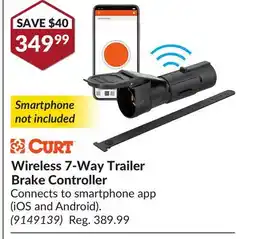 Princess Auto Wireless 7-Way Trailer Brake Controller offer