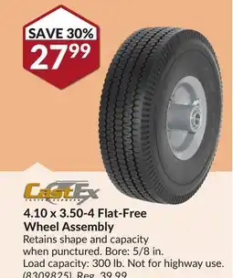 Princess Auto 4.10 x3.50-4 Flat-Free Wheel Assembly offer