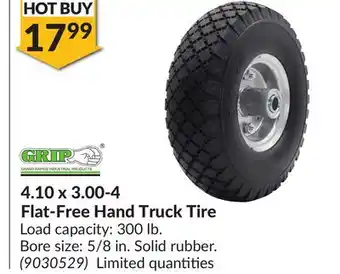 Princess Auto 4.10 x 3.00- 4 Flat-Free Hand Truck Tire offer