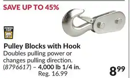 Princess Auto Pulley Blocks with Hook offer