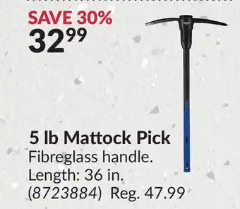 Princess Auto 5 lb Mattock Pick offer