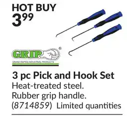 Princess Auto GRAND RAPIDS INDUSTRIAL PRODUCTS 3pc Pick and Hook Set offer