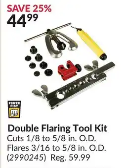 Princess Auto Power Fist Double Flaring Tool Kit offer