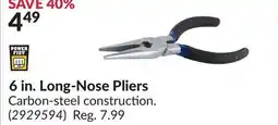 Princess Auto 6 in. Long-Nose Pliers offer