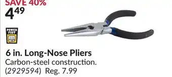 Princess Auto 6 in. Long-Nose Pliers offer