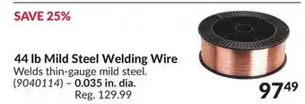 Princess Auto 44 lb Mild Steel Welding Wire offer
