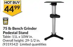 Princess Auto 75 lb Bench Grinder Pedestal Stand offer
