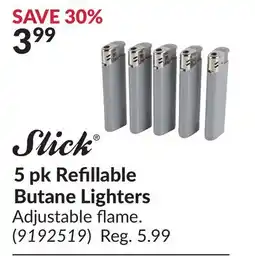 Princess Auto 5pk Refillable Butane Lighters offer