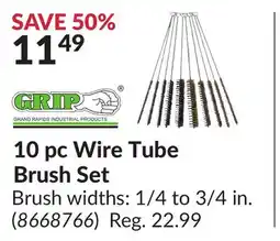 Princess Auto 10 pc Wire Tube Brush Set offer