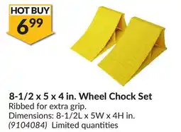 Princess Auto 8-1/ 2x 5x 4in.Wheel Chock Set offer