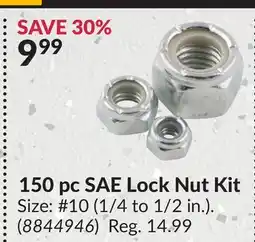 Princess Auto 150 pc SAE Lock Nut Kit offer