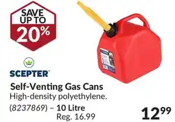Princess Auto Self-Venting Gas Cans offer