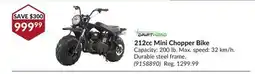 Princess Auto 212cc Mini Chopper Bike offer