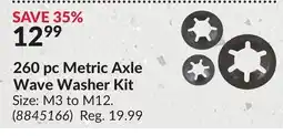 Princess Auto 260 pc Metric Axle Wave Washer Kit offer