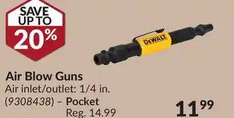 Princess Auto Pocket Air Blow Guns offer