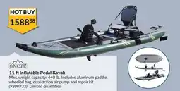 Princess Auto 11 ft Inflatable Pedal Kayak offer