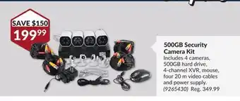 Princess Auto 500GBSecurity Camera Kit offer