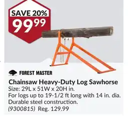 Princess Auto Chainsaw Heavy-Duty Log Sawhorse offer