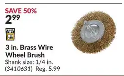 Princess Auto 3 in.Brass Wire Wheel Brush offer