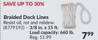 Princess Auto Braided Dock Lines offer