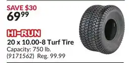 Princess Auto 20 x 10.00-8 Turf Tire offer